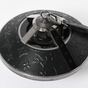 極美品 LOUIS VUITTON ルイヴィトン ホライゾン ライトアップ スピーカー QAC000 トゥピ ブラック メタルブラック金具 モノグラムフラワー 中古 4a008189