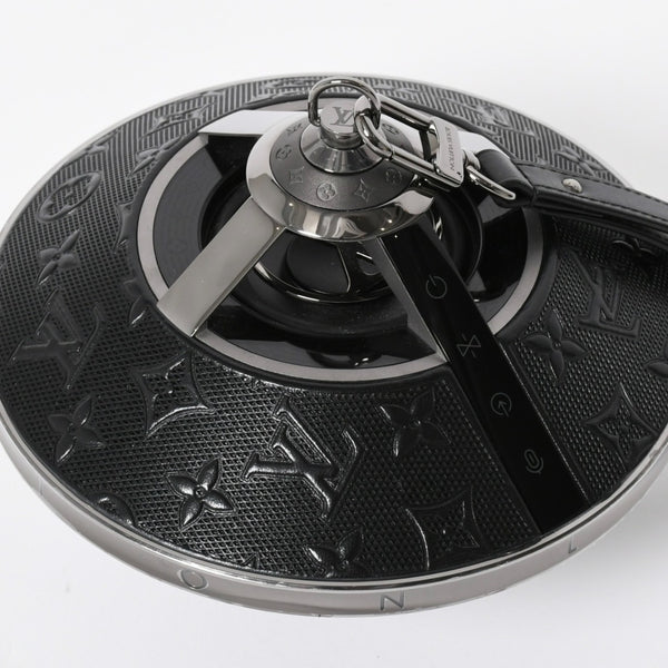極美品 LOUIS VUITTON ルイヴィトン ホライゾン ライトアップ スピーカー QAC000 トゥピ ブラック メタルブラック金具 モノグラムフラワー 中古 4a008189