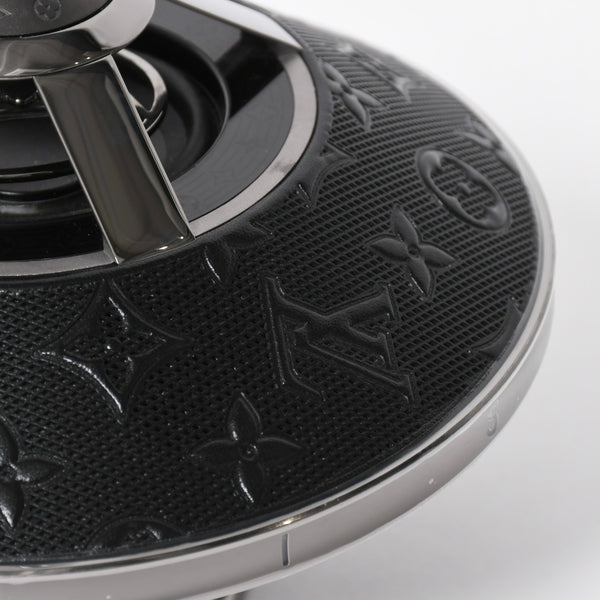 極美品 LOUIS VUITTON ルイヴィトン ホライゾン ライトアップ スピーカー QAC000 トゥピ ブラック メタルブラック金具 モノグラムフラワー 中古 4a008189