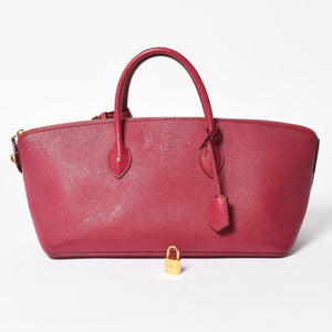 極美品 LOUIS VUITTON ルイヴィトン スペシャルオーダー オートマロキヌリ― ハンドバッグ グレインレザー ラズベリーカラー 中古 4a007863