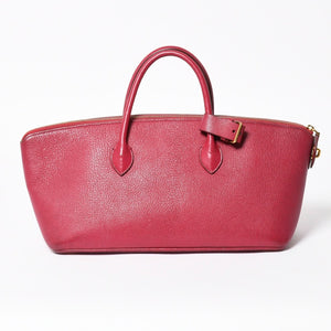 極美品 LOUIS VUITTON ルイヴィトン スペシャルオーダー オートマロキヌリ― ハンドバッグ グレインレザー ラズベリーカラー 中古 4a007863