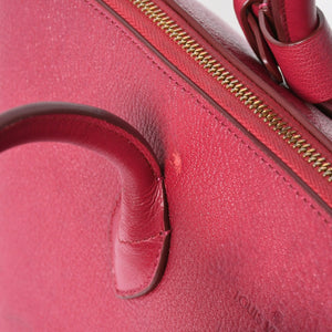 極美品 LOUIS VUITTON ルイヴィトン スペシャルオーダー オートマロキヌリ― ハンドバッグ グレインレザー ラズベリーカラー 中古 4a007863