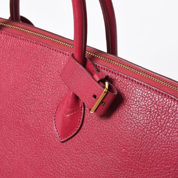 極美品 LOUIS VUITTON ルイヴィトン スペシャルオーダー オートマロキヌリ― ハンドバッグ グレインレザー ラズベリーカラー 中古 4a007863