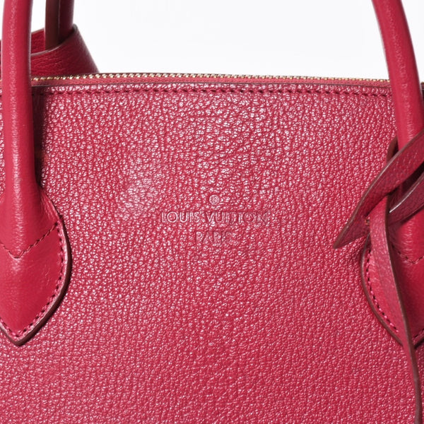 極美品 LOUIS VUITTON ルイヴィトン スペシャルオーダー オートマロキヌリ― ハンドバッグ グレインレザー ラズベリーカラー 中古 4a007863