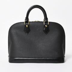 LOUIS VUITTON ルイヴィトン アルマPM ハンドバッグ M52142 エピ レザー ブラック ゴールド金具 美品 中古 4a007887