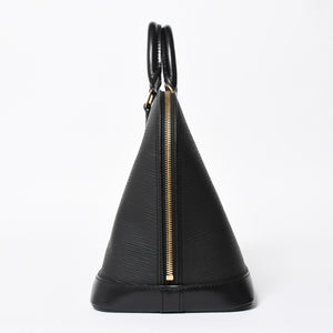 LOUIS VUITTON ルイヴィトン アルマPM ハンドバッグ M52142 エピ レザー ブラック ゴールド金具 美品 中古 4a007887