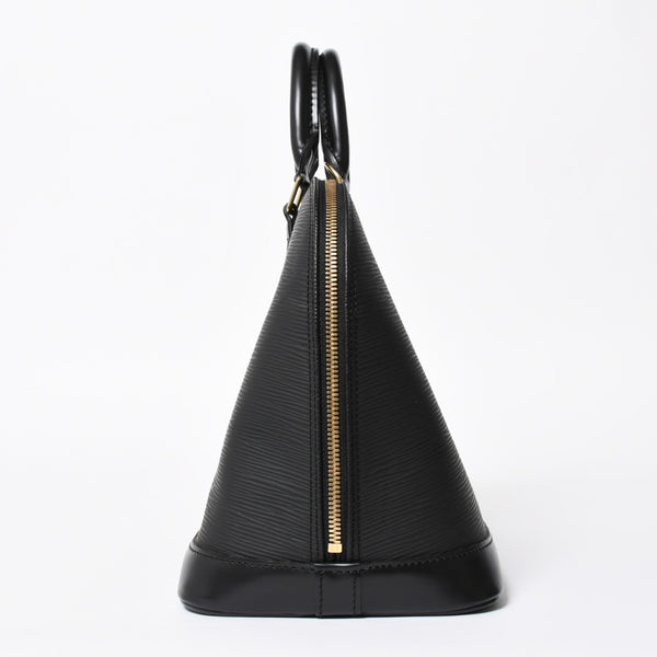 LOUIS VUITTON ルイヴィトン アルマPM ハンドバッグ M52142 エピ レザー ブラック ゴールド金具 美品 中古 4a007887