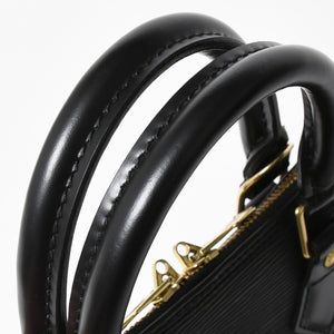 LOUIS VUITTON ルイヴィトン アルマPM ハンドバッグ M52142 エピ レザー ブラック ゴールド金具 美品 中古 4a007887