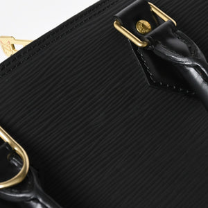 LOUIS VUITTON ルイヴィトン アルマPM ハンドバッグ M52142 エピ レザー ブラック ゴールド金具 美品 中古 4a007887