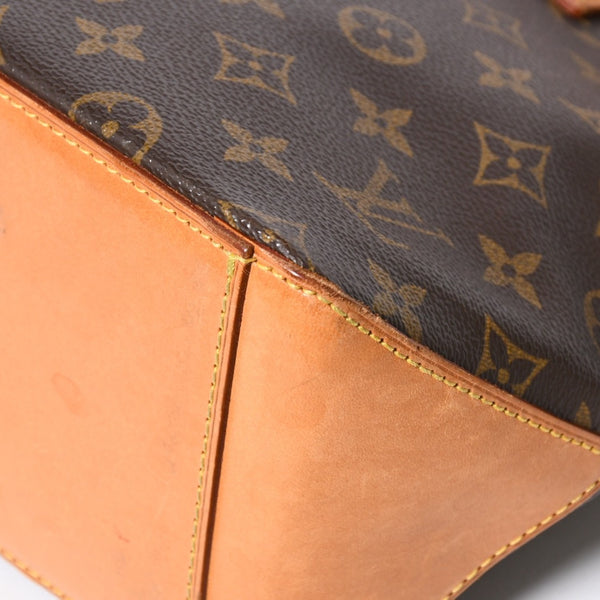 LOUIS VUITTON ルイヴィトン ハンドバッグ カバピアノ モノグラム ゴールド金具 M51148 PVC ヌメ革 美品 中古 4a007888