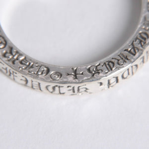 極美品 CHROME HEARTS クロムハーツ 3mm SPACER FUCK YOU 3mm スペーサーリング 重量約6.53g サイズ17.5号 シルバー925 中古 4a007950