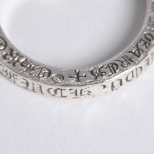 極美品 CHROME HEARTS クロムハーツ 3mm SPACER FUCK YOU 3mm スペーサーリング 重量約6.53g サイズ17.5号 シルバー925 中古 4a007950