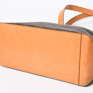 LOUIS VUITTON ルイヴィトン ハンドバッグ カバピアノ モノグラム ゴールド金具 M51148 PVC ヌメ革 美品 中古 4a007888