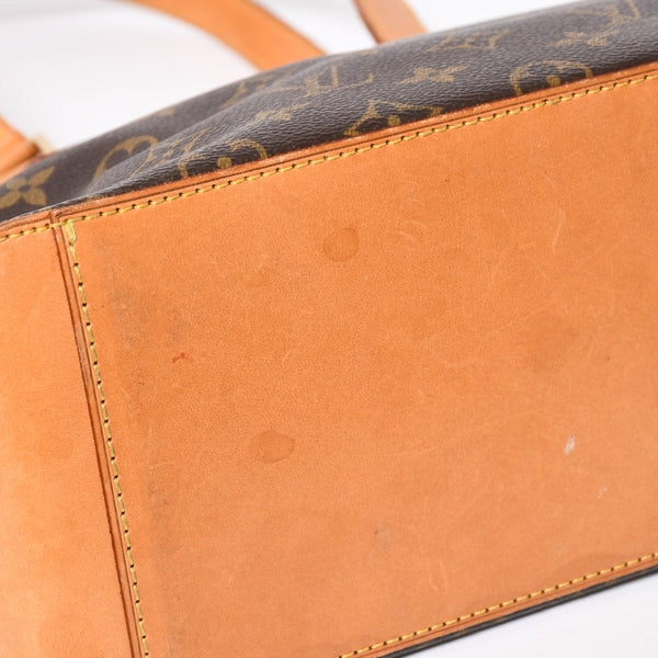 LOUIS VUITTON ルイヴィトン ハンドバッグ カバピアノ モノグラム ゴールド金具 M51148 PVC ヌメ革 美品 中古 4a007888