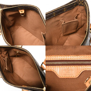 LOUIS VUITTON ルイヴィトン ハンドバッグ カバピアノ モノグラム ゴールド金具 M51148 PVC ヌメ革 美品 中古 4a007888