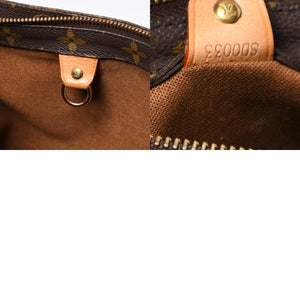 LOUIS VUITTON ルイヴィトン ハンドバッグ カバピアノ モノグラム ゴールド金具 M51148 PVC ヌメ革 美品 中古 4a007888