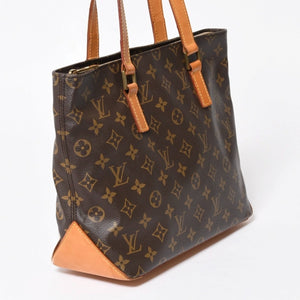 LOUIS VUITTON ルイヴィトン ハンドバッグ カバピアノ モノグラム ゴールド金具 M51148 PVC ヌメ革 美品 中古 4a007888