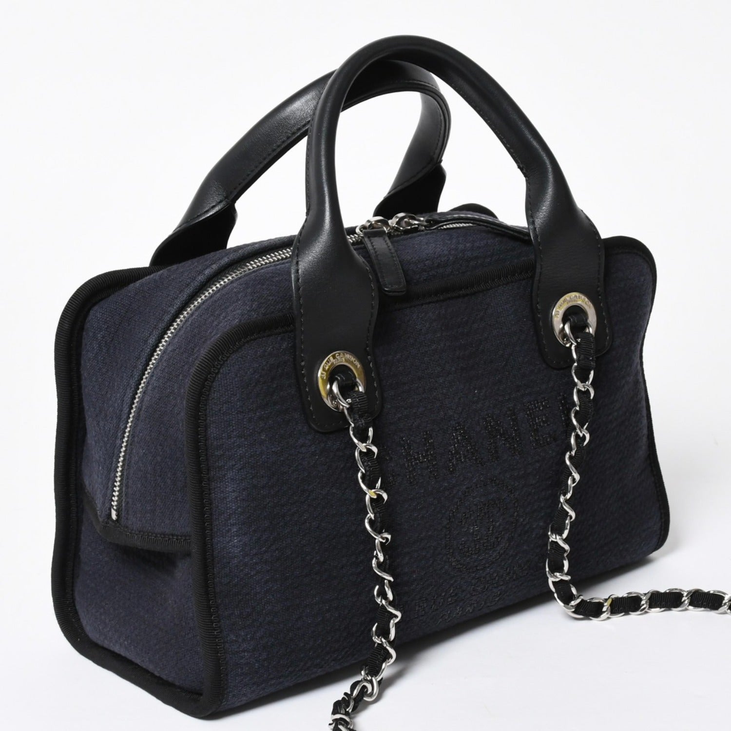 CHANEL シャネル ボストンバッグ 2WAY ショルダーバッグ ブラック 極美品 CHANEL シャネル 2WAY ショルダーバッグ ハンドバッグ チェーン