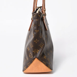LOUIS VUITTON ルイヴィトン ハンドバッグ カバピアノ モノグラム ゴールド金具 M51148 PVC ヌメ革 美品 中古 4a007888