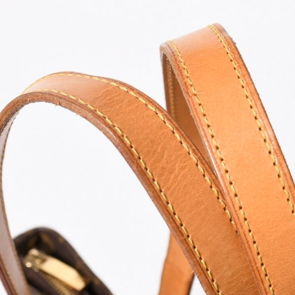 LOUIS VUITTON ルイヴィトン ハンドバッグ カバピアノ モノグラム ゴールド金具 M51148 PVC ヌメ革 美品 中古 4a007888
