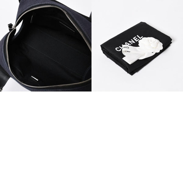 極美品 CHANEL シャネル 2WAY ショルダーバッグ ハンドバッグ チェーンショルダーバッグ ドーヴィルライン ネイビー ランダム番台 中古 4a008264