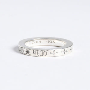 極美品 CHROME HEARTS クロムハーツ 3mm SPACER FUCK YOU 3mm スペーサーリング 重量約6.53g サイズ17.5号 シルバー925 中古 4a007950