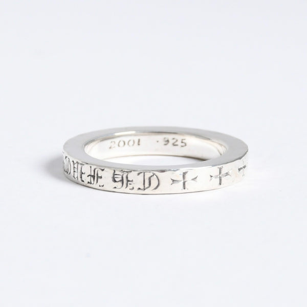 極美品 CHROME HEARTS クロムハーツ 3mm SPACER FUCK YOU 3mm スペーサーリング 重量約6.53g サイズ17.5号 シルバー925 中古 4a007950