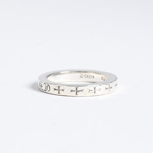 極美品 CHROME HEARTS クロムハーツ 3mm SPACER FUCK YOU 3mm スペーサーリング 重量約6.53g サイズ17.5号 シルバー925 中古 4a007950