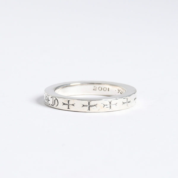 極美品 CHROME HEARTS クロムハーツ 3mm SPACER FUCK YOU 3mm スペーサーリング 重量約6.53g サイズ17.5号 シルバー925 中古 4a007950