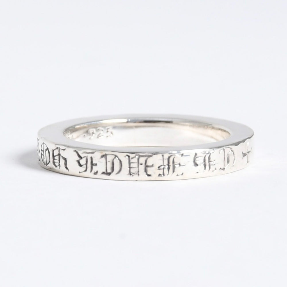 極美品 CHROME HEARTS クロムハーツ 3mm SPACER FUCK YOU 3mm スペーサーリング 重量約6.53g サイズ17.5号 シルバー925 中古 4a007950