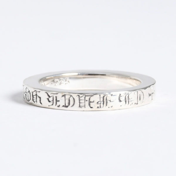 極美品 CHROME HEARTS クロムハーツ 3mm SPACER FUCK YOU 3mm スペーサーリング 重量約6.53g サイズ17.5号 シルバー925 中古 4a007950