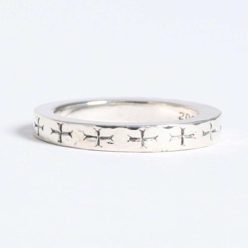 極美品 CHROME HEARTS クロムハーツ 3mm SPACER FUCK YOU 3mm スペーサーリング 重量約6.53g サイズ17.5号 シルバー925 中古 4a007950