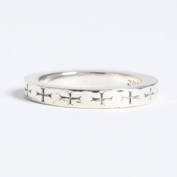 極美品 CHROME HEARTS クロムハーツ 3mm SPACER FUCK YOU 3mm スペーサーリング 重量約6.53g サイズ17.5号 シルバー925 中古 4a007950