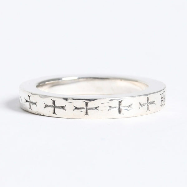 極美品 CHROME HEARTS クロムハーツ 3mm SPACER FUCK YOU 3mm スペーサーリング 重量約6.53g サイズ17.5号 シルバー925 中古 4a007950