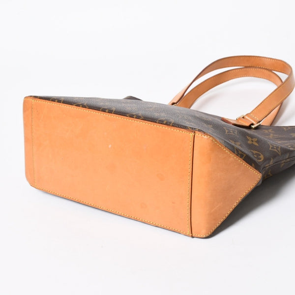 LOUIS VUITTON ルイヴィトン ハンドバッグ カバピアノ モノグラム ゴールド金具 M51148 PVC ヌメ革 美品 中古 4a007888