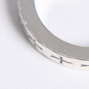 極美品 CHROME HEARTS クロムハーツ 3mm SPACER FUCK YOU 3mm スペーサーリング 重量約6.53g サイズ17.5号 シルバー925 中古 4a007950