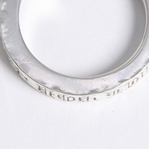 極美品 CHROME HEARTS クロムハーツ 3mm SPACER FUCK YOU 3mm スペーサーリング 重量約6.53g サイズ17.5号 シルバー925 中古 4a007950