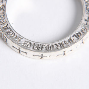 極美品 CHROME HEARTS クロムハーツ 3mm SPACER FUCK YOU 3mm スペーサーリング 重量約6.53g サイズ17.5号 シルバー925 中古 4a007950
