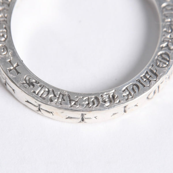 極美品 CHROME HEARTS クロムハーツ 3mm SPACER FUCK YOU 3mm スペーサーリング 重量約6.53g サイズ17.5号 シルバー925 中古 4a007950