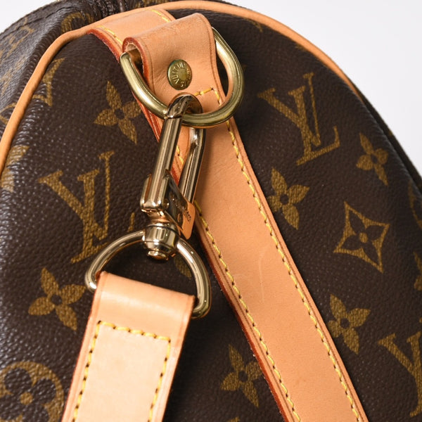 極美品 LOUIS VUITTON ルイヴィトン ボストンバッグ キーポルバンドリエール45 モノグラム M41418 ブラウン ゴールド金具 中古 4a008260
