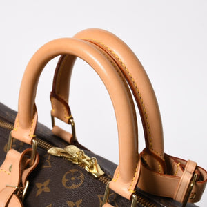 極美品 LOUIS VUITTON ルイヴィトン ボストンバッグ キーポルバンドリエール45 モノグラム M41418 ブラウン ゴールド金具 中古 4a008260