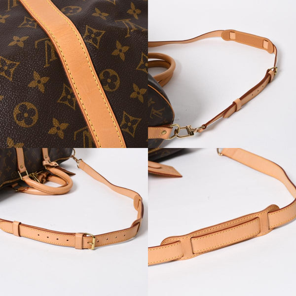 極美品 LOUIS VUITTON ルイヴィトン ボストンバッグ キーポルバンドリエール45 モノグラム M41418 ブラウン ゴールド金具 中古 4a008260