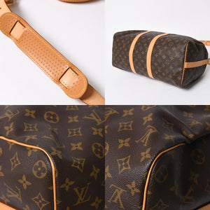 極美品 LOUIS VUITTON ルイヴィトン ボストンバッグ キーポルバンドリエール45 モノグラム M41418 ブラウン ゴールド金具 中古 4a008260