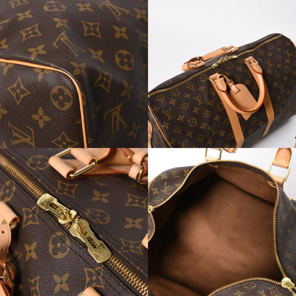 極美品 LOUIS VUITTON ルイヴィトン ボストンバッグ キーポルバンドリエール45 モノグラム M41418 ブラウン ゴールド金具 中古 4a008260