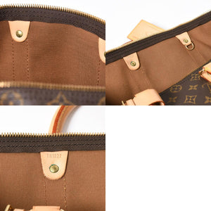 極美品 LOUIS VUITTON ルイヴィトン ボストンバッグ キーポルバンドリエール45 モノグラム M41418 ブラウン ゴールド金具 中古 4a008260