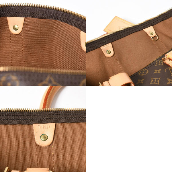 極美品 LOUIS VUITTON ルイヴィトン ボストンバッグ キーポルバンドリエール45 モノグラム M41418 ブラウン ゴールド金具 中古 4a008260