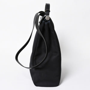HERMES エルメス エールバッグMM 2WAY ショルダーバッグ ハンドバッグ □C刻印 トワル カーフレザー ブラック シルバー金具 美品 中古 4a007885