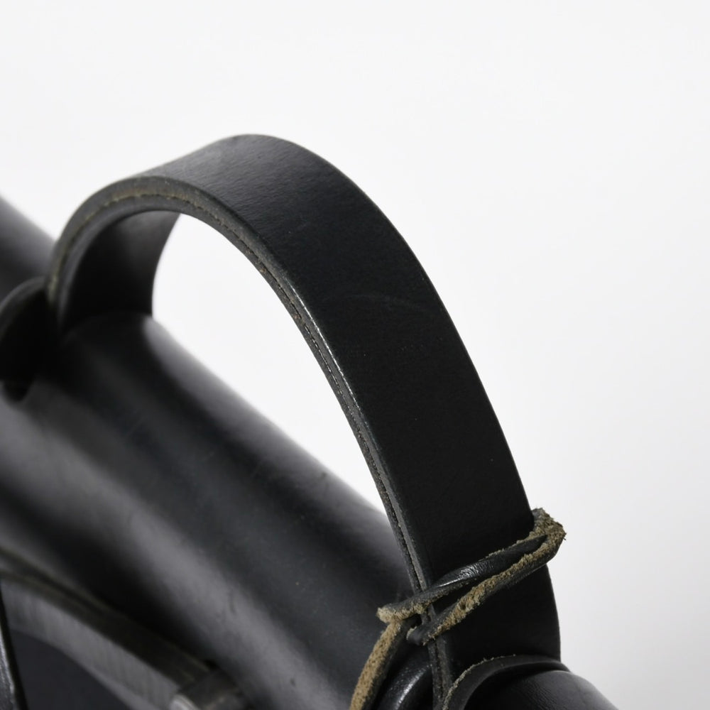 HERMES エルメス エールバッグMM 2WAY ショルダーバッグ ハンドバッグ □C刻印 トワル カーフレザー ブラック シルバー金具 美品 中古 4a007885