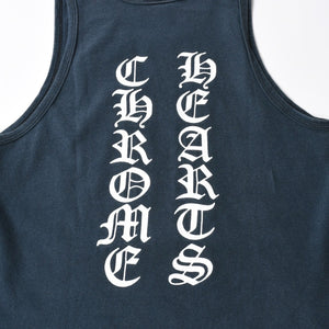 CHROME HEARTS クロムハーツ タンクトップ ノースリーブ ブラック ホワイト オールドロゴ タンクトップ サイズS 美品 中古 4a008131