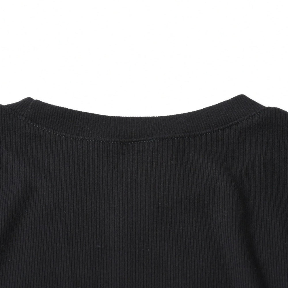新品未使用 クロムハーツ Y NOT CH PLUS ENBROIDERY T- Shirt 長袖シャツ ロンT CHプラス CHロゴ レーヨン ポリウレタン ブラック 中古 4a008128